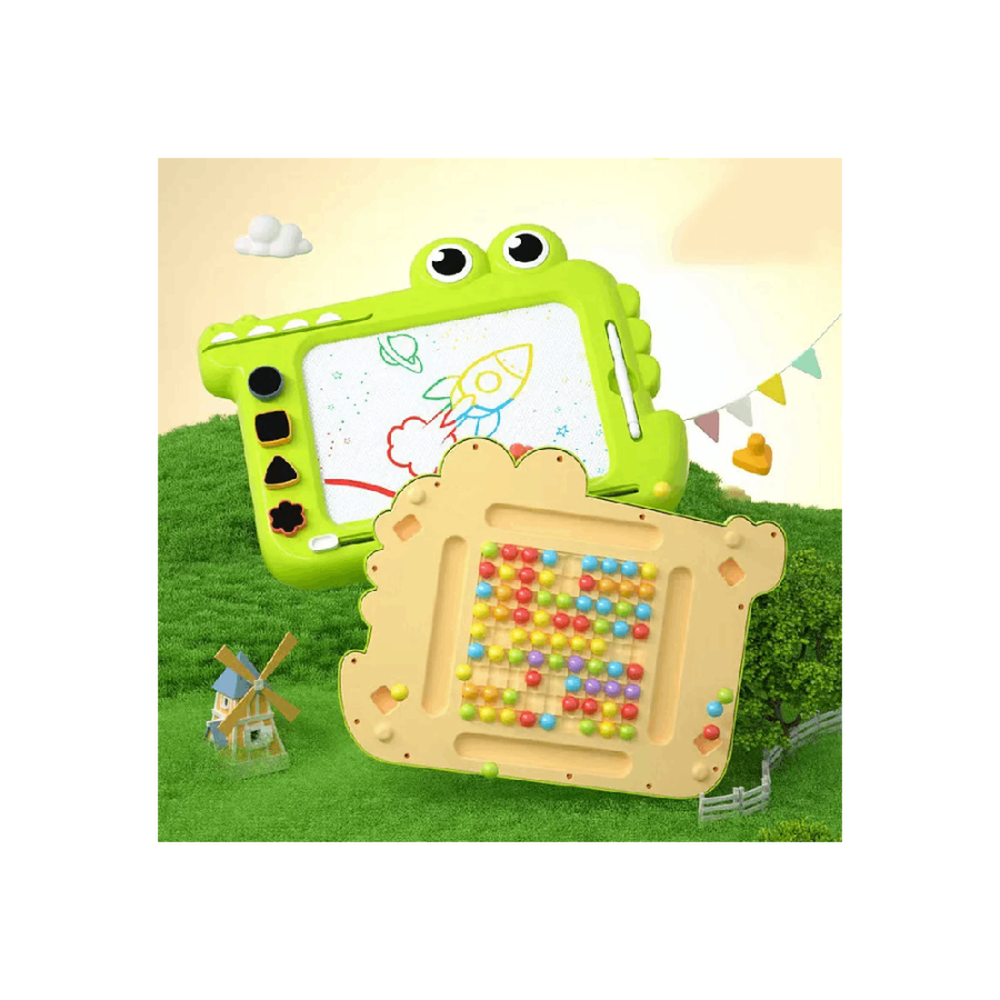 TABLA PIŠI-BRIŠI SA DODACIMA DOUBLE SIDE DINOSAURUS