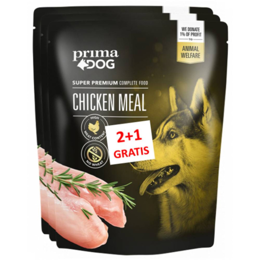 PRIMA DOG HRANA ZA PSE 2X260G+1KOM GRATIS