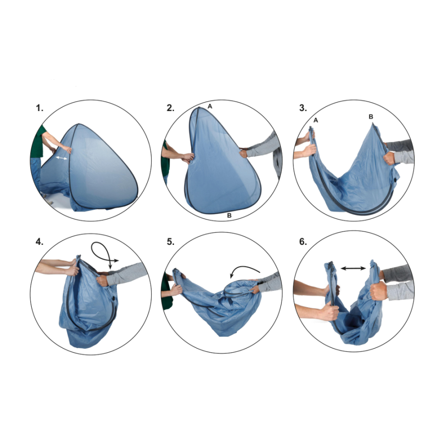 ŠATOR ZA PLAŽU 200X125X110CM NATUR POP-UP