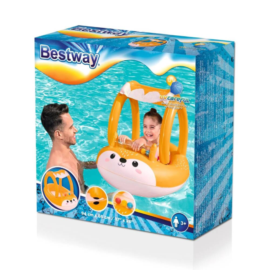 ČAMAC 66X94CM SA KROVOM KIDS FOX BESTWAY 34168