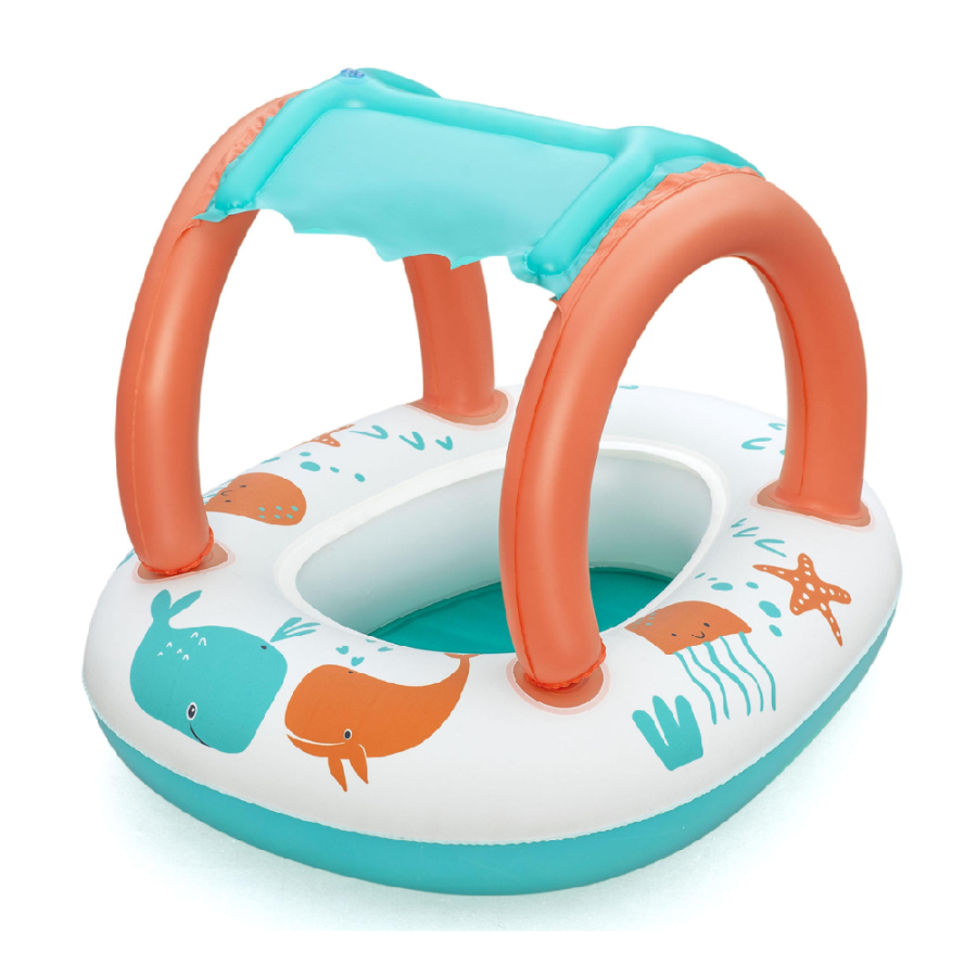 ČAMAC 67X84CM SA KROVOM KIDS SEA ANIMALS BESTWAY 34203