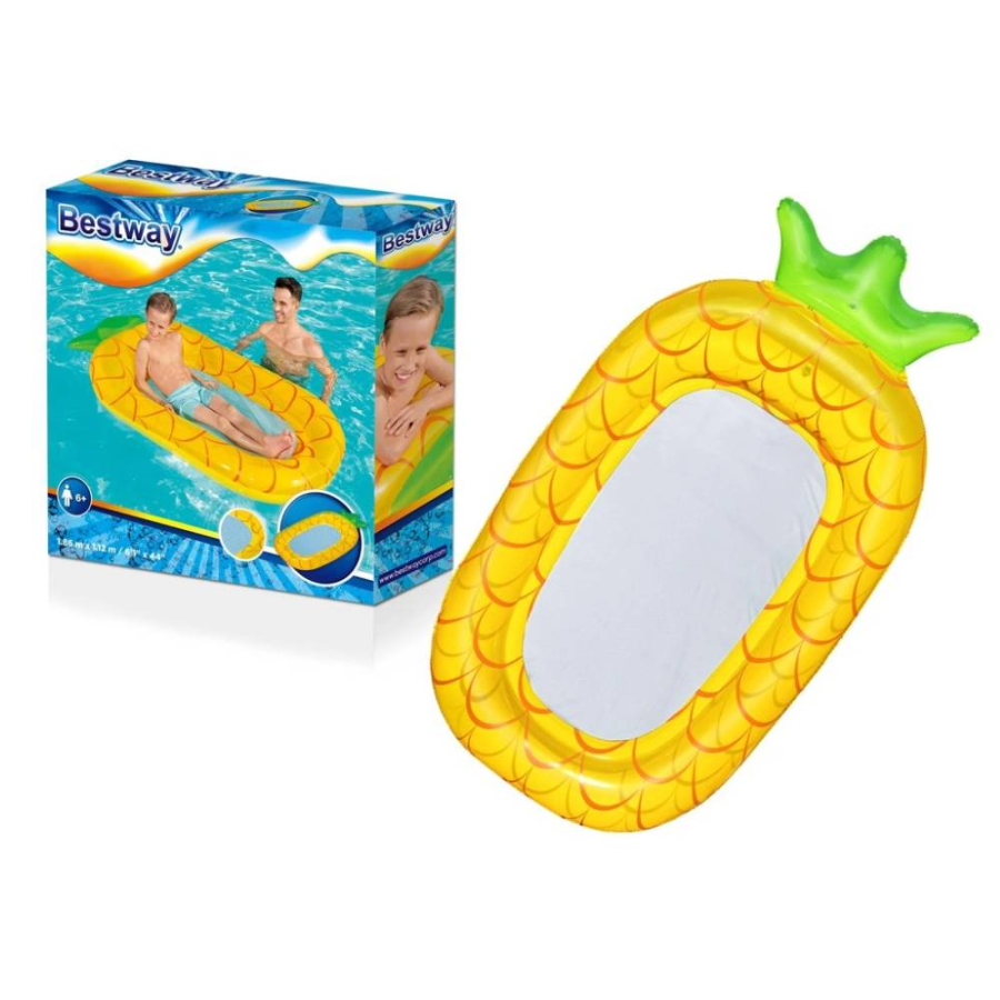DUŠEK ZA PLAŽU 178-186X103-112CM STRAWBERRY/PINEAPPLE BESTWAY 43644