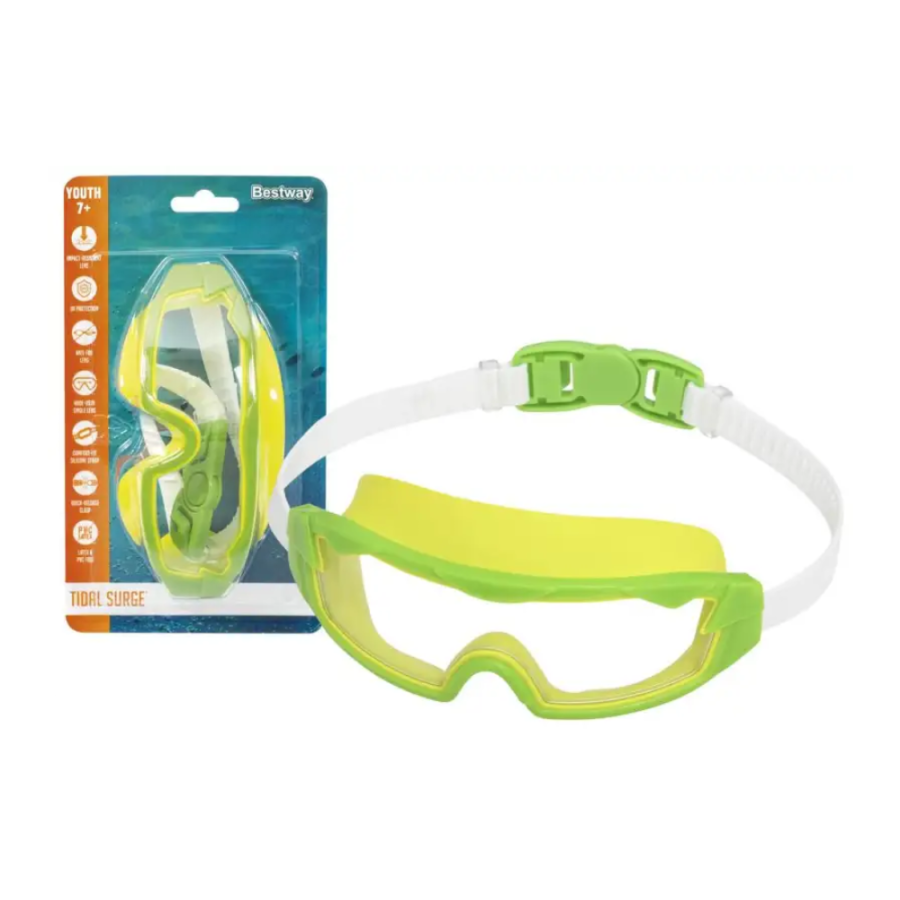MASKA ZA RONJENJE KIDS 7+ NEON AQUA ANTIFOG SPLASHFLE BESTWAY 21179