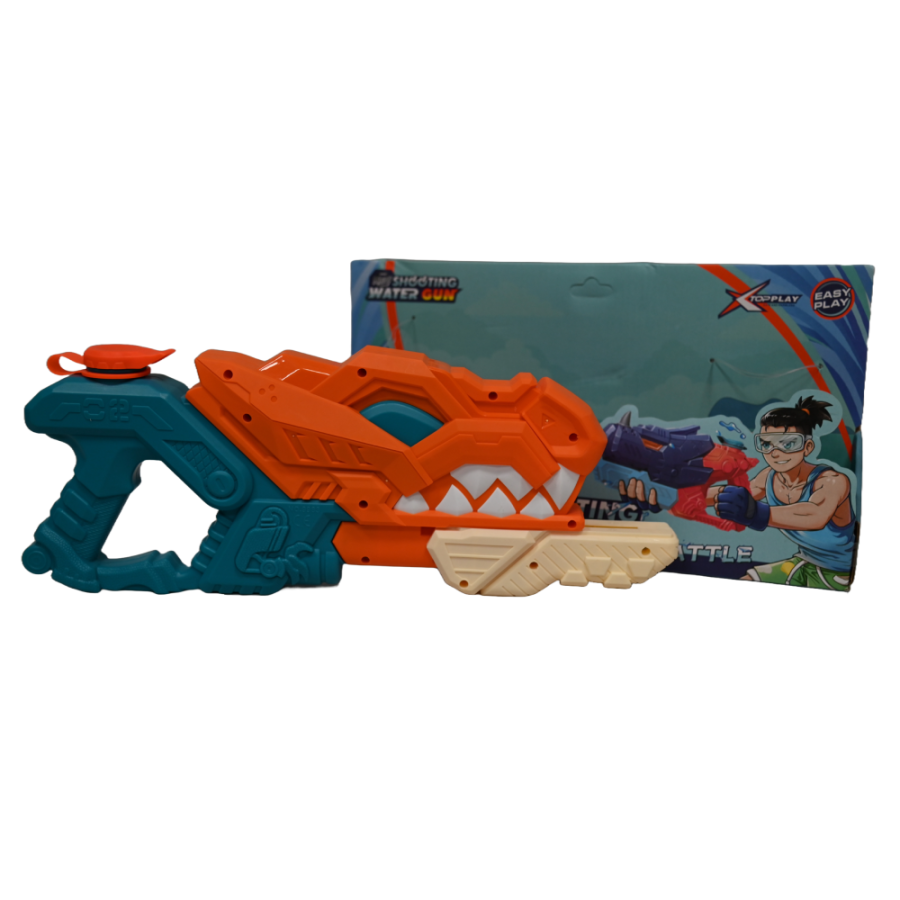 IGRAČKA PUŠKA NA VODU 35CM SHARK BLUE/ORANGE