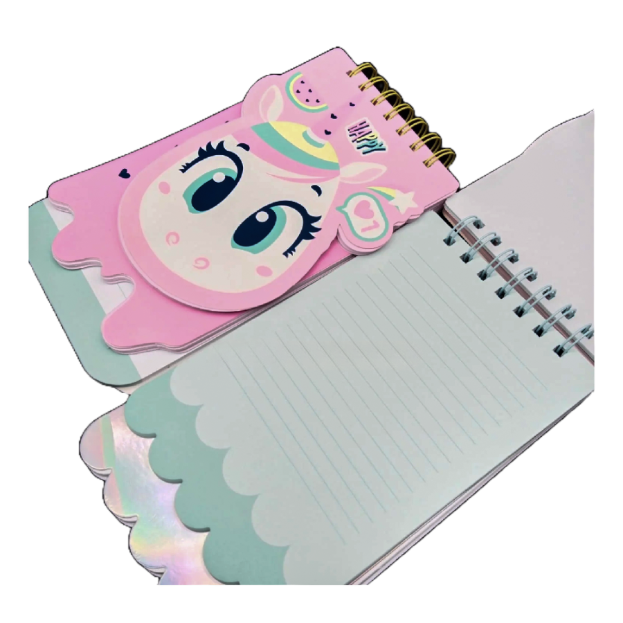 NOTES A5 76L UNICORN SHAPE GRADIENT SPIRALA