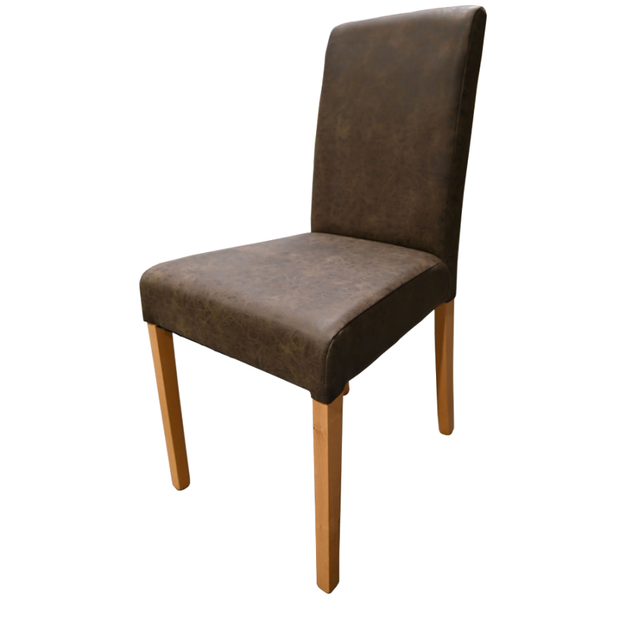 TRPEZARIJSKA STOLICA LANA 43,5X91X56,5CM NATUR PU VINTAGE TOBACCO