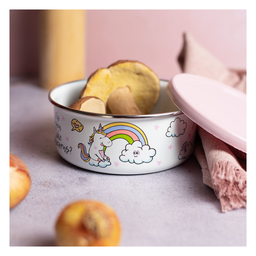 ZDJELA 14CM SA PL. POKLOPCEM VIŠENAMJENSKA CIL.UNICORNS