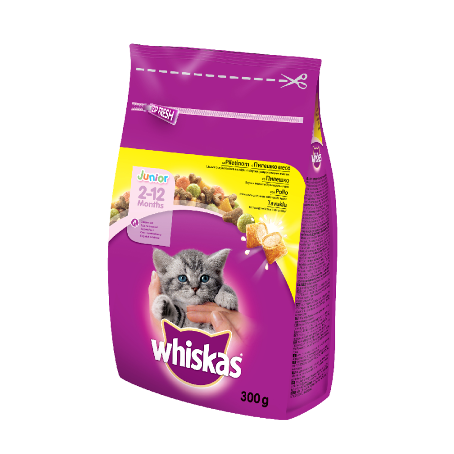 WHISKAS JUNIOR CHICKEN HRANA ZA MAČKE 300G