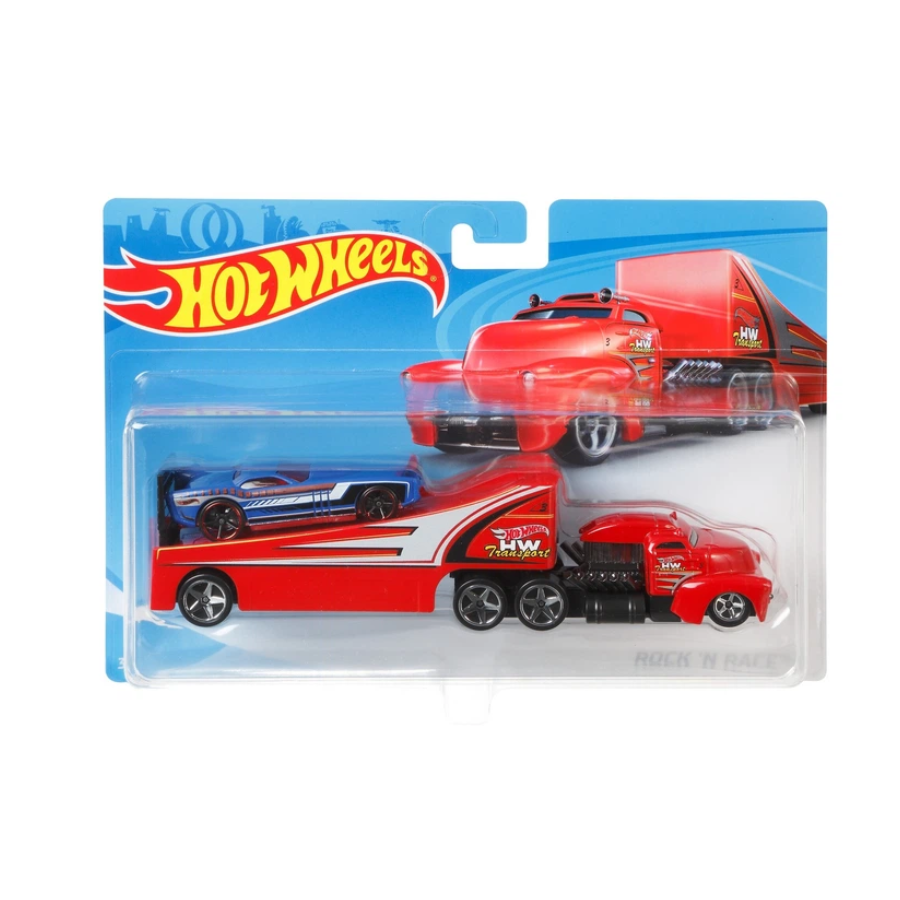 HOT WHEELS KAMION 1:18 SA AUTIĆEM