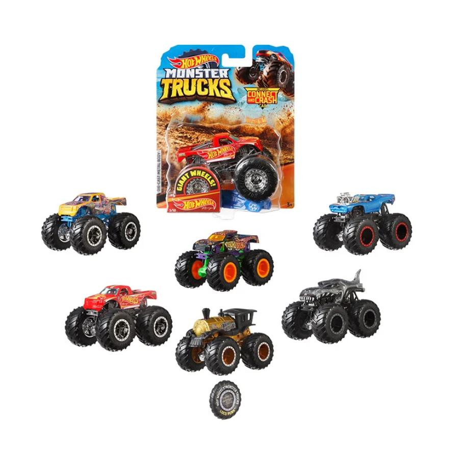 HOT WHEELS DŽIP 1:64 PULL BACK MONSTER TRUCKS FYJ44