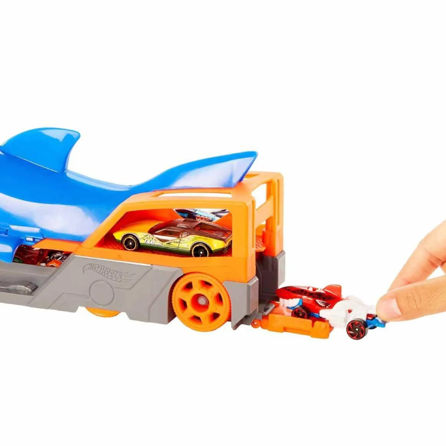 HOT WHEELS PISTA SA ISPALJIVAČEM SHARK TRANSPORTER CITY