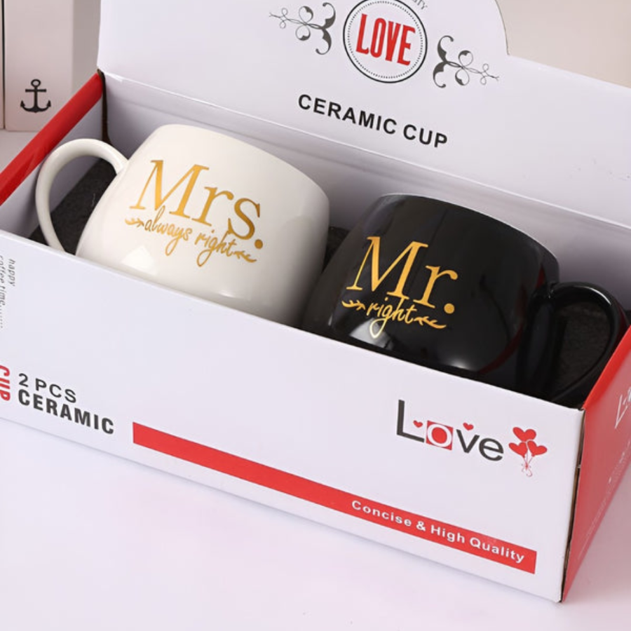 ŠOLJA 2/1 SA KAŠIKICOM 320ML MR/MRS