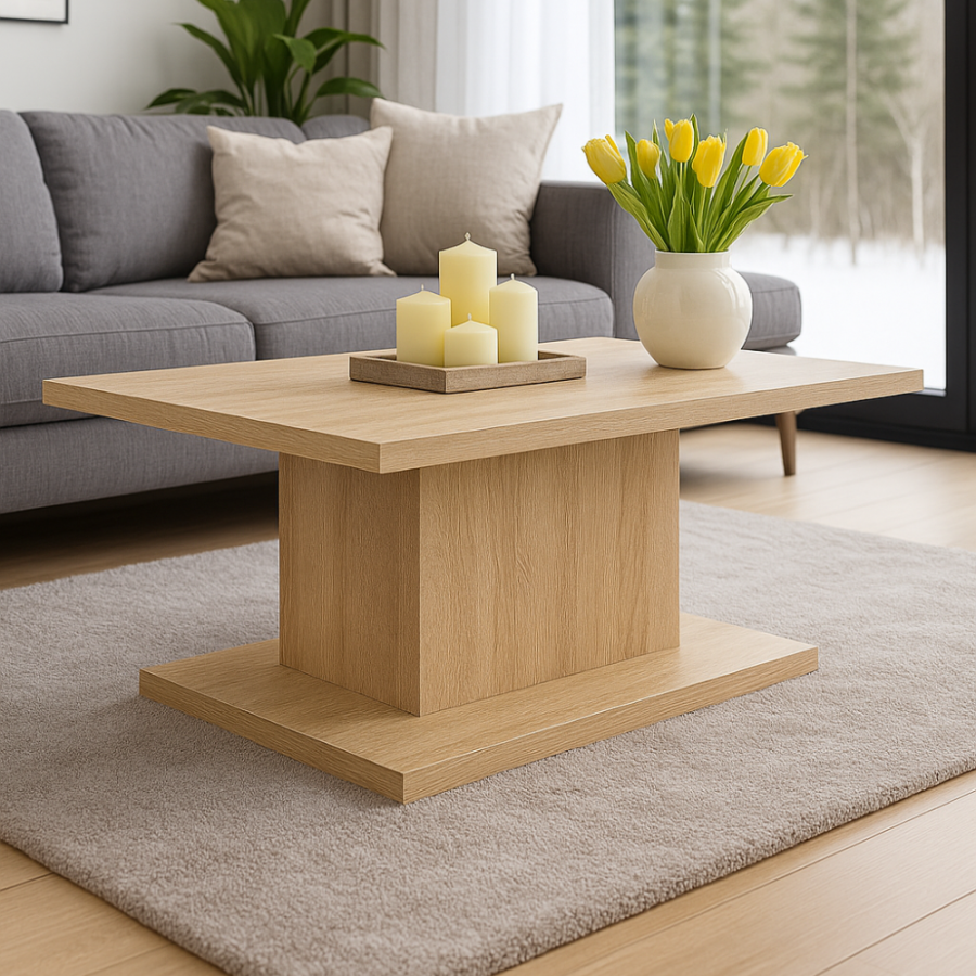 STO KLUB ATINA 100X50X60CM SONOMA MAT