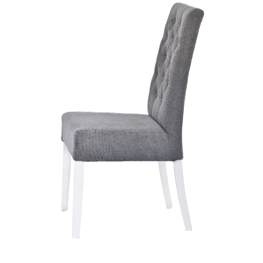 TRPEZARIJSKA STOLICA DALIA 46X102X64CM BIJELA SORO/ANTRACIT