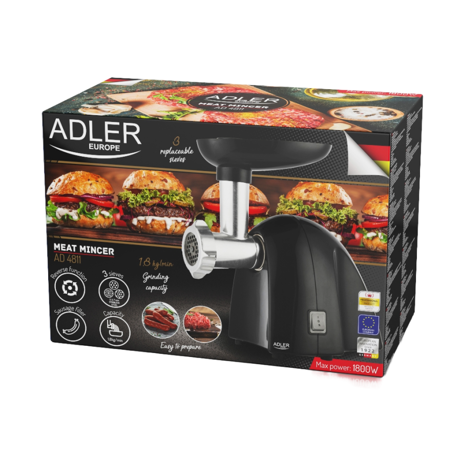 ADLER MAŠINA ZA MLJEVENJE MESA 1800W AD 4811