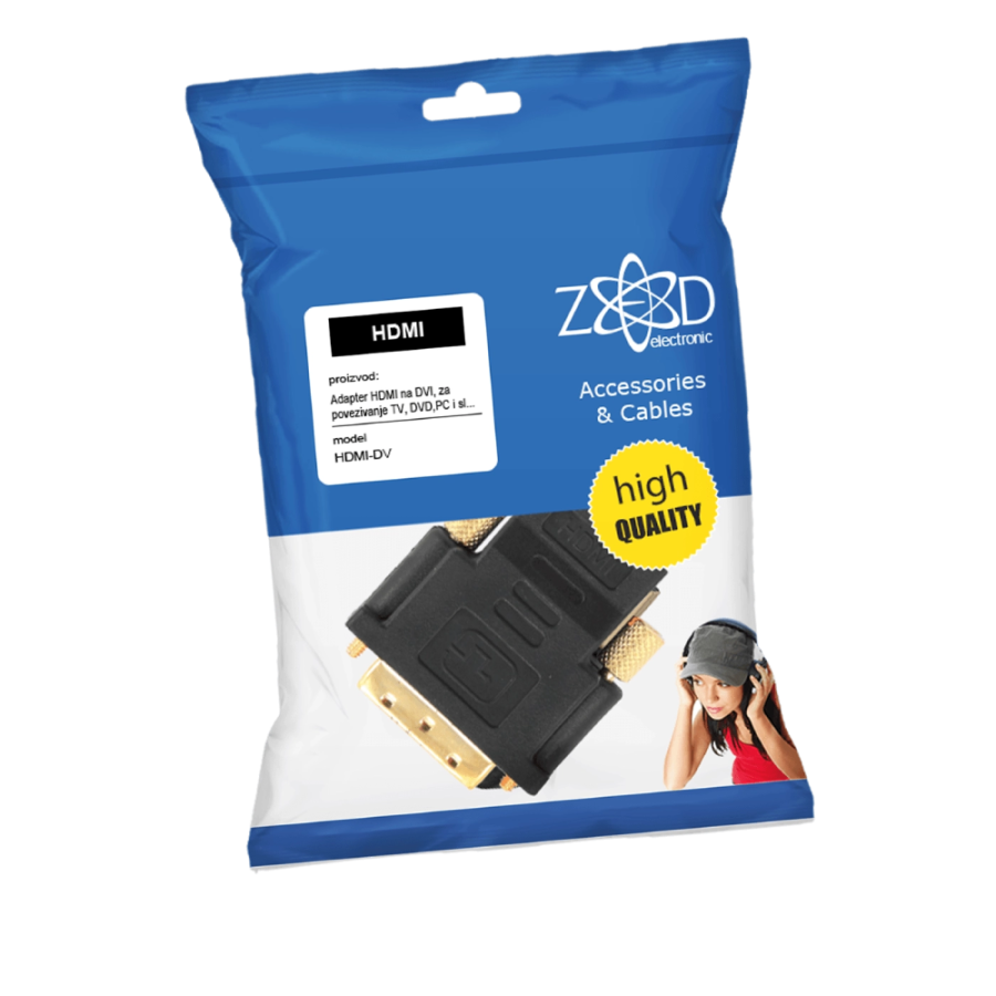 ADAPTER HDMI NA DVI ZED