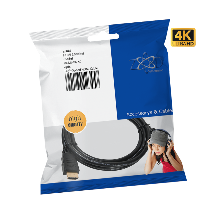 KABAL HDMI 2M ZED HDMI-4K/2,0 4K