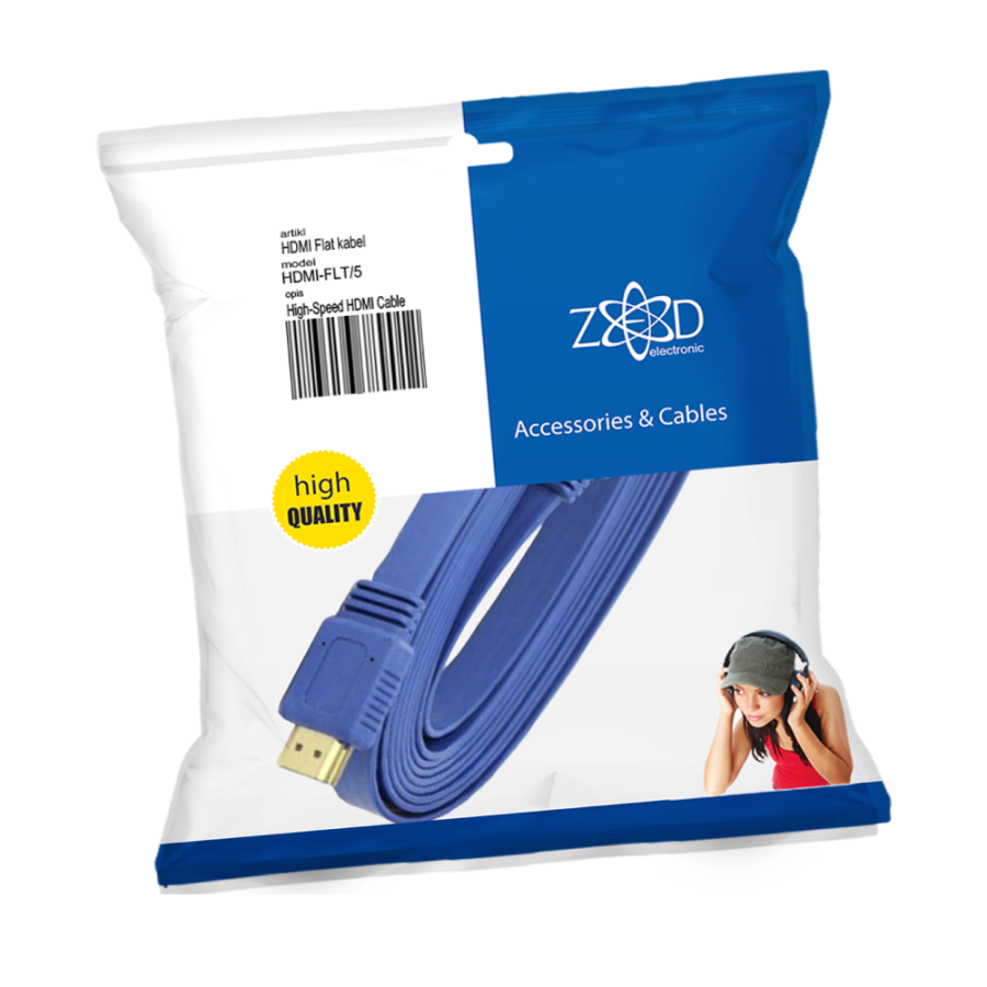 KABAL HDMI 5M TRAKASTI ZED HDMI-FLT/5