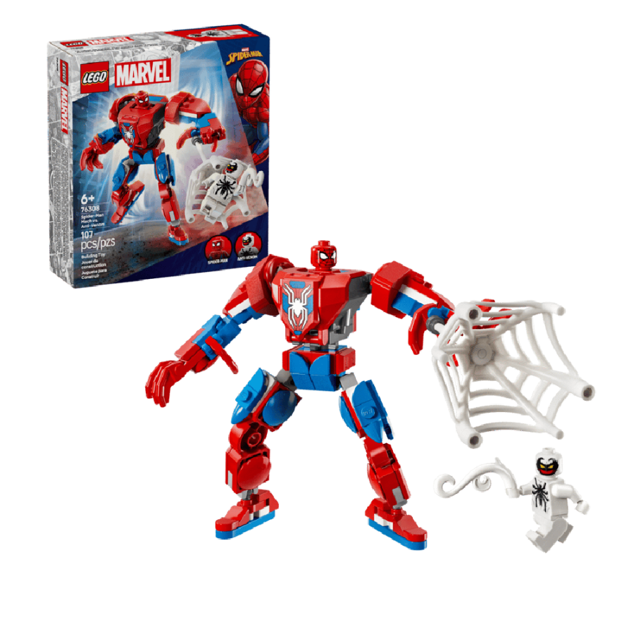 LEGO KOCKE   MEHANIČKI SPIDER-MAN PROTIV ANTI-VENOMA SUPER HEROES 76308