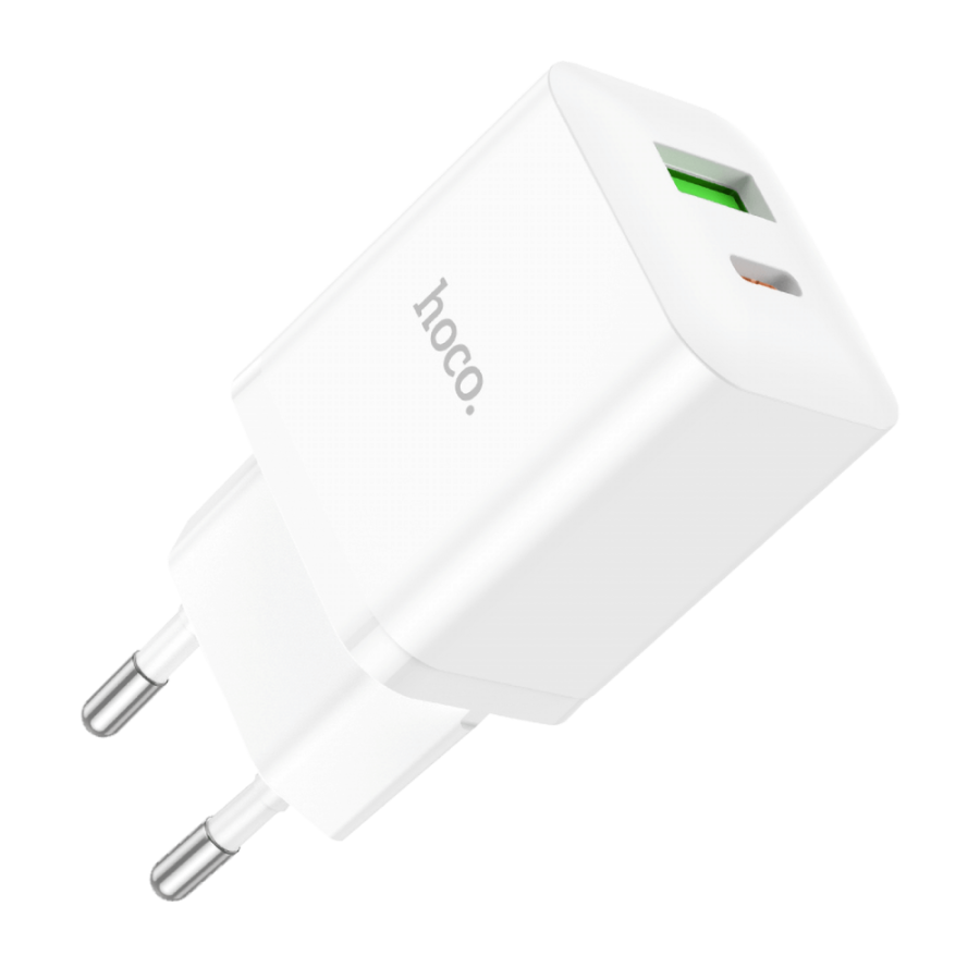 HOCO PUNJAČ ZA MOBITEL TYPE-C+USB 20W