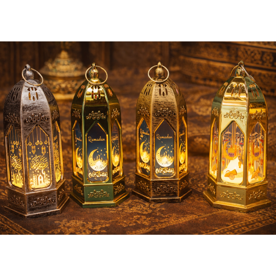 RAMAZANSKI SUVENIR FI5,6CM H-12,5CM PVC FENJER SA LED SVJETLOM