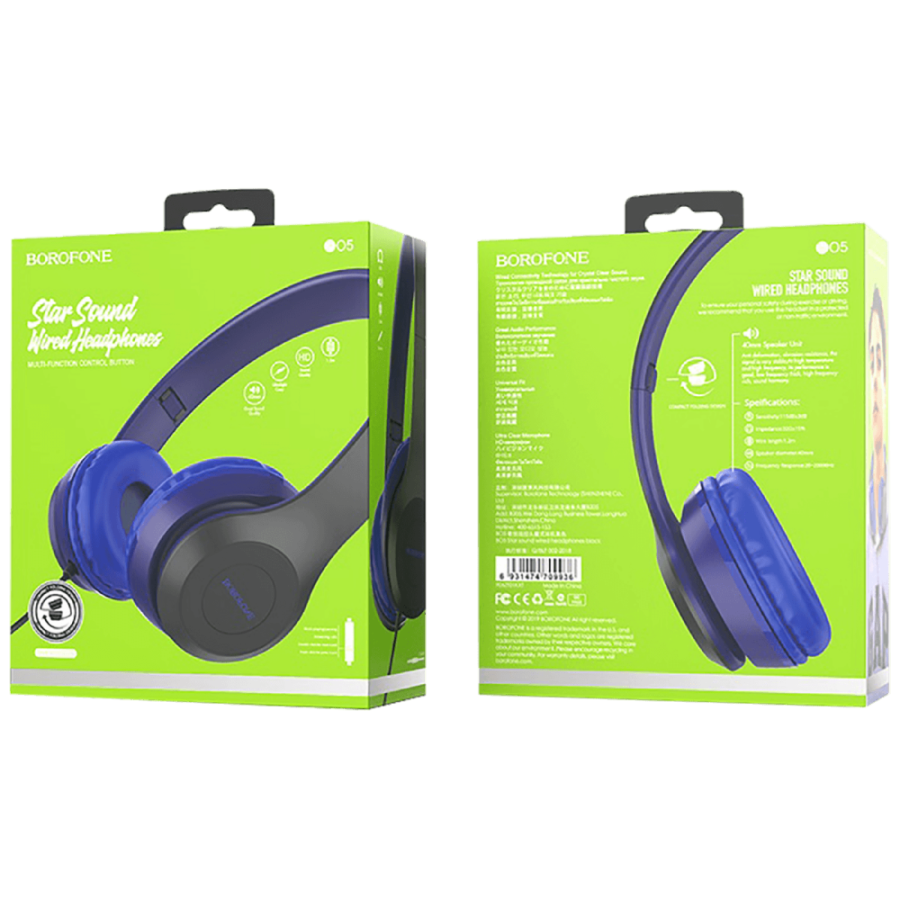 BOROFONE SLUŠALICE SA MIKROFONOM B05