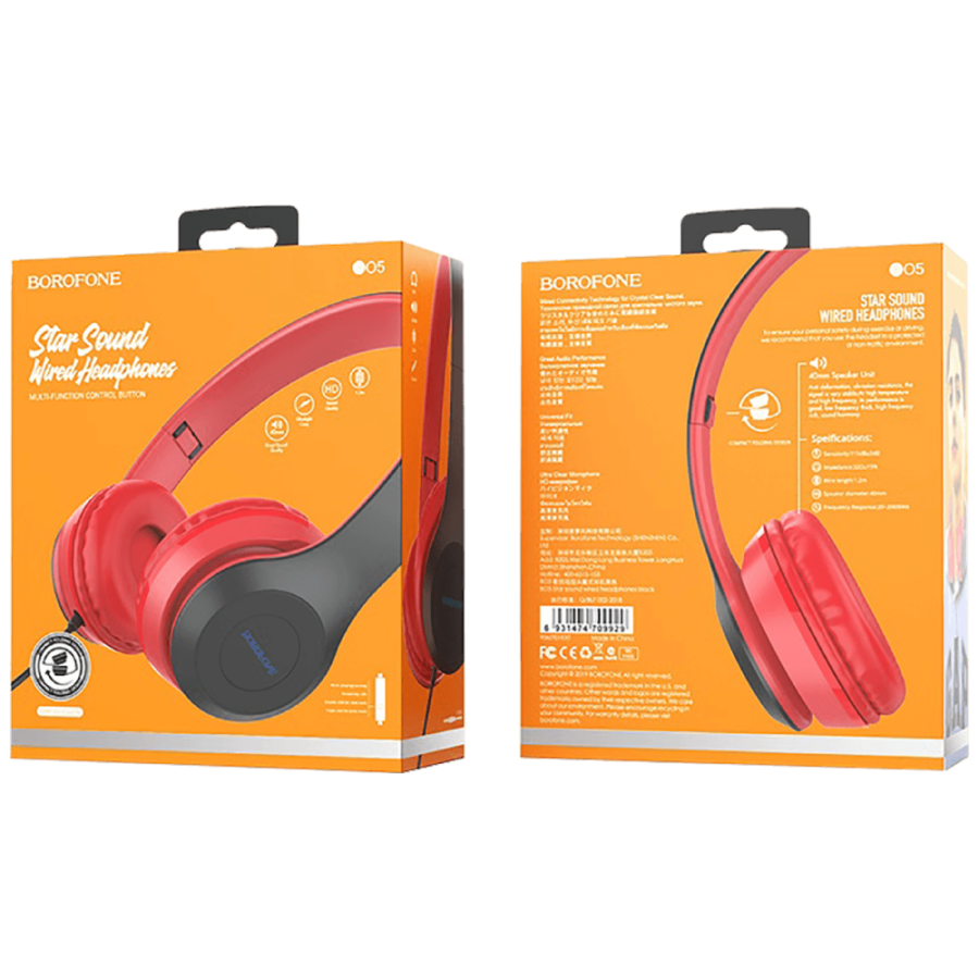 BOROFONE SLUŠALICE SA MIKROFONOM B05