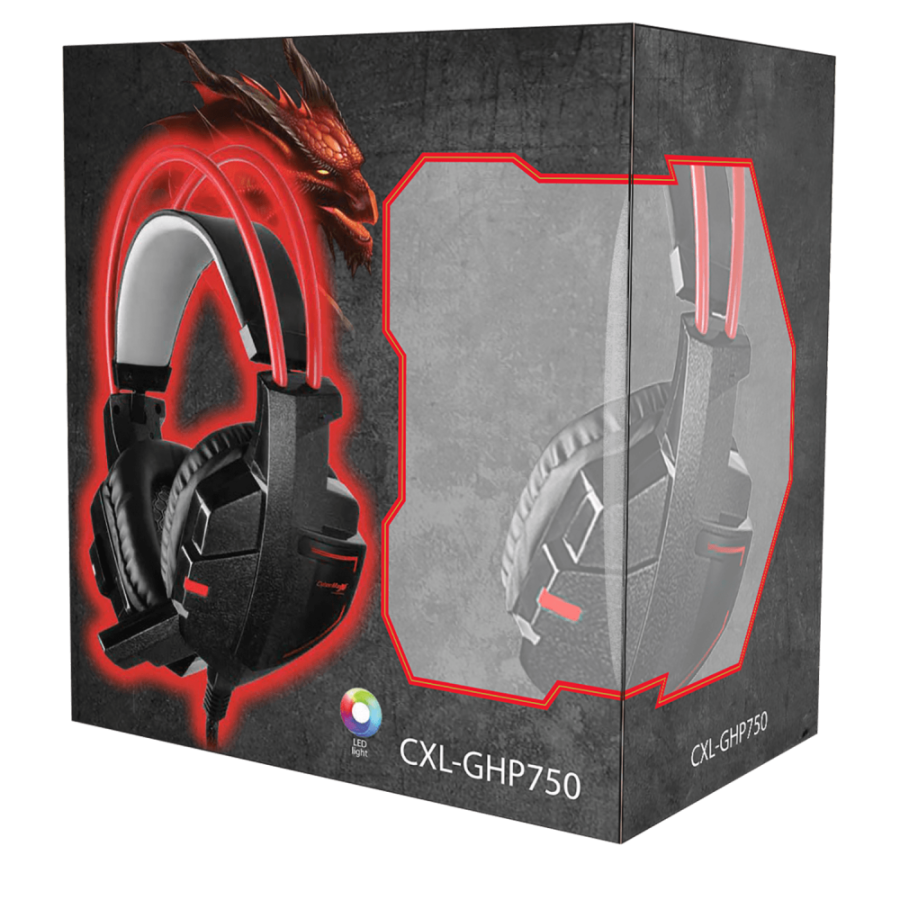CONNECT SLUŠALICE SA MIKROFONOM XL CXL-GHP750 LED ILUMINACIJA