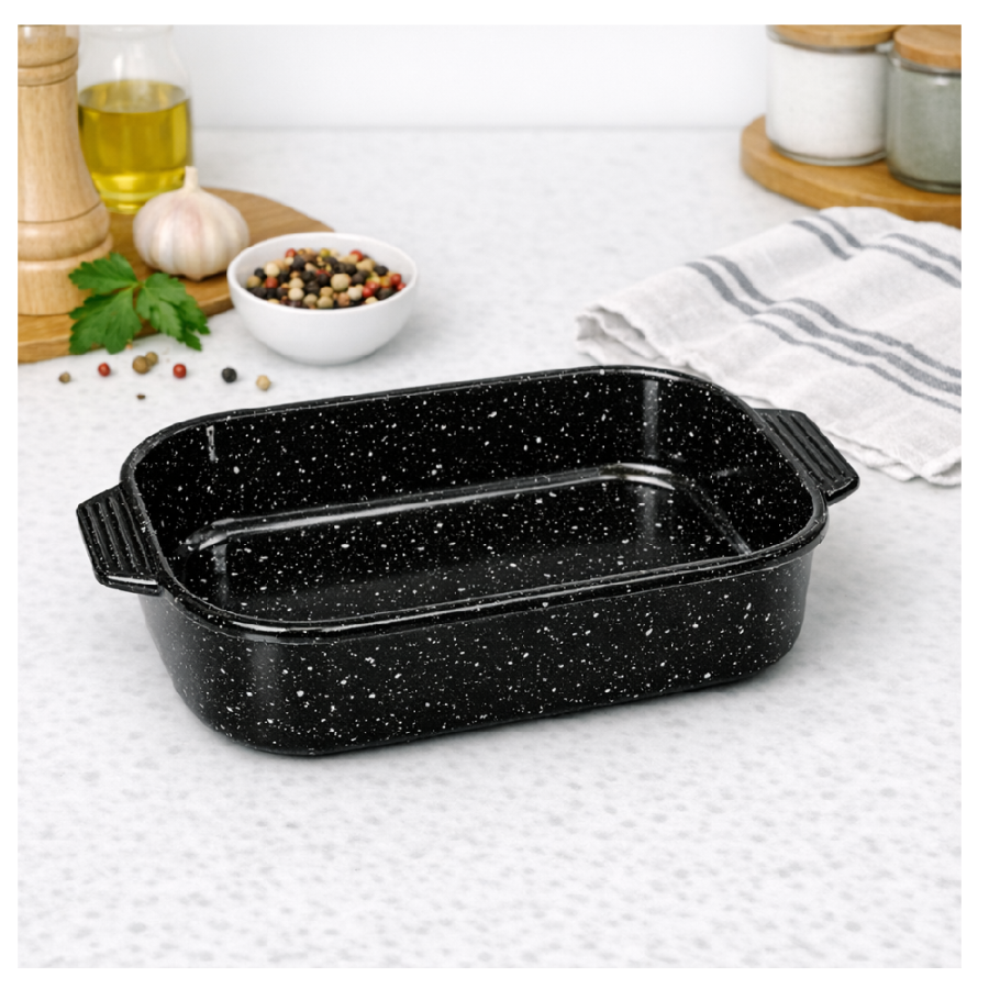 TEPSIJA DUBOKA 33X22CM Č. EMAJL