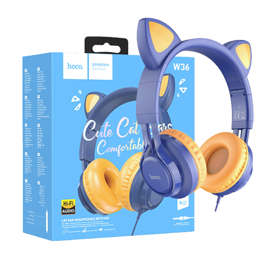 HOCO SLUŠALICE SA MIKROFONOM W36 MAČJE UŠI