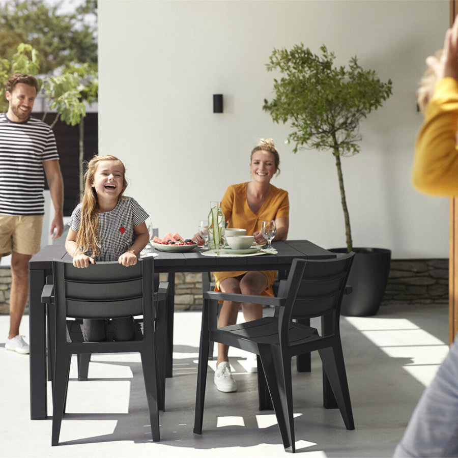 STOLICA ZA VRT 61X58X79CM SIVA JULIE 246188 ALIBERT