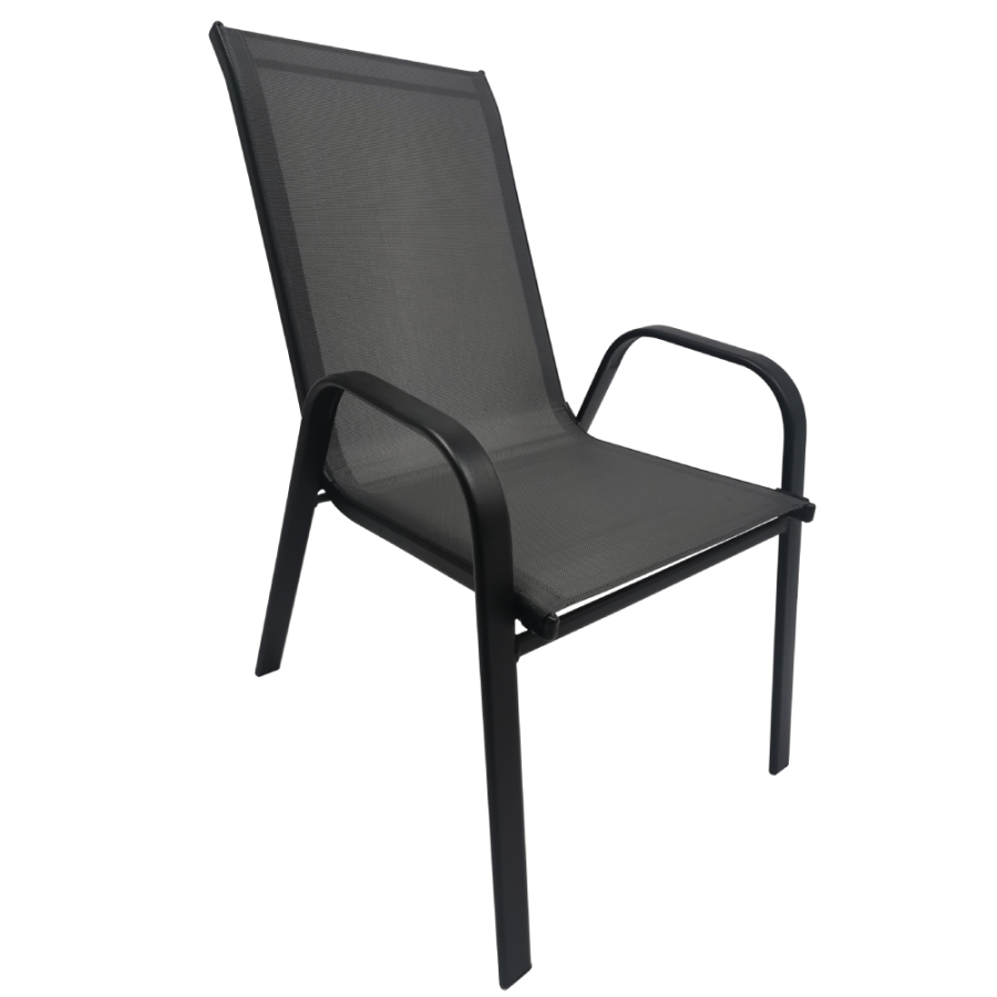 STOLICA ZA VRT 54X70X90CM CRNA ARUBA 164059A