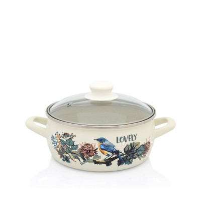 ŠERPA PLITKA SA STAKLENIM  POKLOPCEM 20CM/2,9L