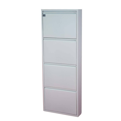 CIPELAR METALNI 4 LADICE BIJELI 50X15X136CM