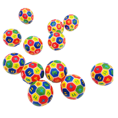 LOPTA SPUŽVASTA NUMBERS 7CM