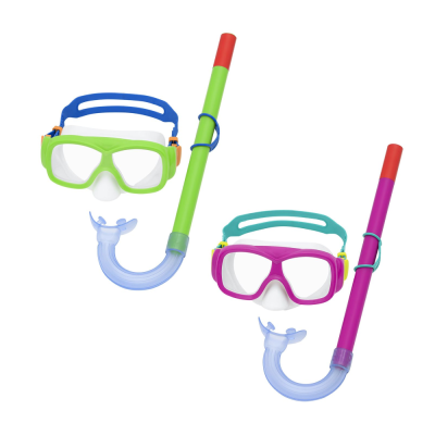MASKA ZA RONJENJE SA DISALICOM KIDS 7+ CLASSIC EXPLORA ESSENTIAL NEON MATT BESTWAY 24035