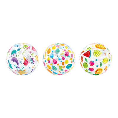 LOPTA ZA PLIVANJE 51CM TRANSPARENT DESIGN INTEX 59040