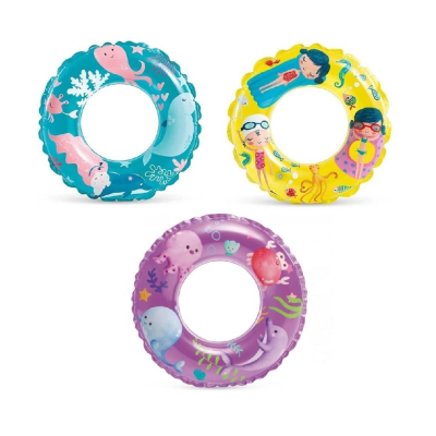 ŠLAUF ZA PLIVANJE TRANSPARENT SEA ANIMALS 61CM
