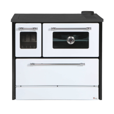 ŠTEDNJAK NA ČVRSTO GORIVO MAX 701 G STAKLO DESNI CRNO BIJELI