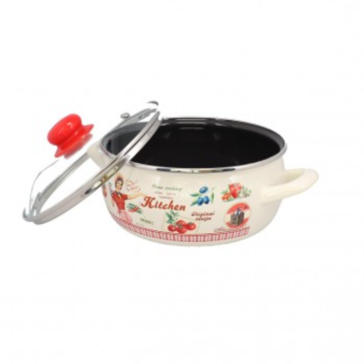 ŠERPA PLITKA SA STAKLENIM POKLOPCEM 20CM/2,9L