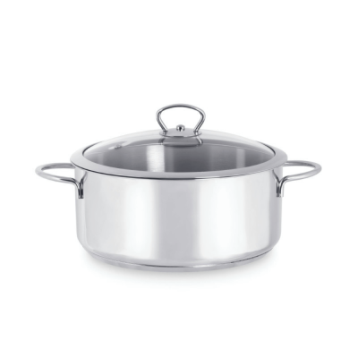 ŠERPA PLITKA SA ST. POKLOPCEM 24CM/4,8L INOX