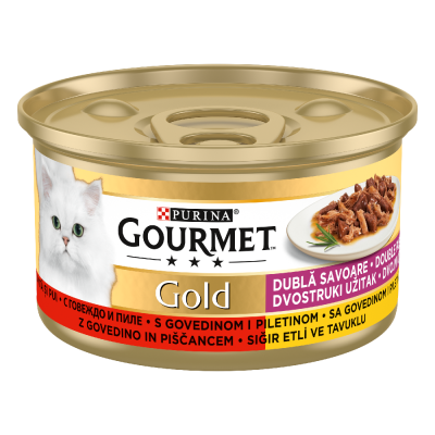 GOURMET GOLD GOVEDINA&PILETINA HRANA ZA MAČKE 85G