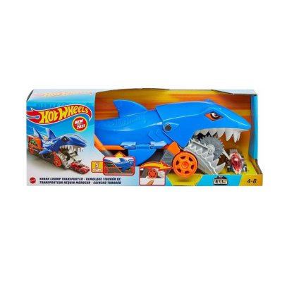 HOT WHEELS PISTA SA ISPALJIVAČEM SHARK TRANSPORTER CITY