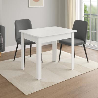 TRPEZARIJSKI STO MADRID 74X120-160X70CM BIJELI