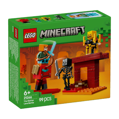 LEGO KOCKE BITKA UZ LAVU NETHERA MINECRAFT 21266