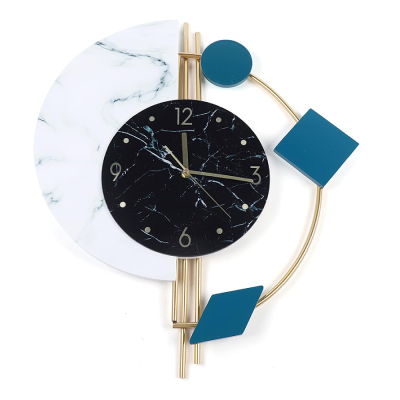 ZIDNI SAT 56X48CM MET. CRNI