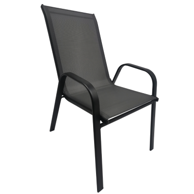 STOLICA ZA VRT 54X70X90CM CRNA ARUBA 164059A