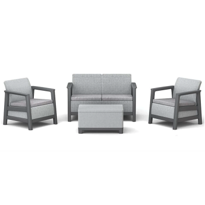 GARNITURA ZA VRT DFFS SIVA PVC LINEA 270924 SCANDI